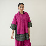 Very Berry Elevated Cotton Slub Coord Set - Berry