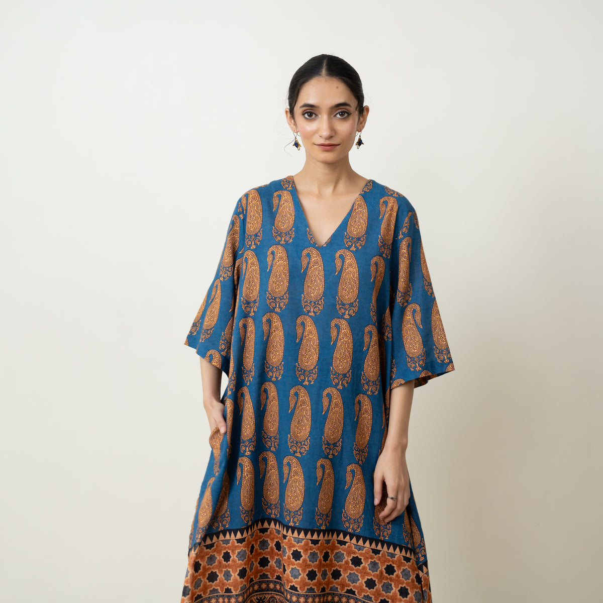 Banno Elevated Cotton Slub Kurta Set - Midnight Blue