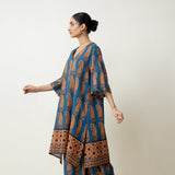 Banno Elevated Cotton Slub Kurta - Midnight Blue
