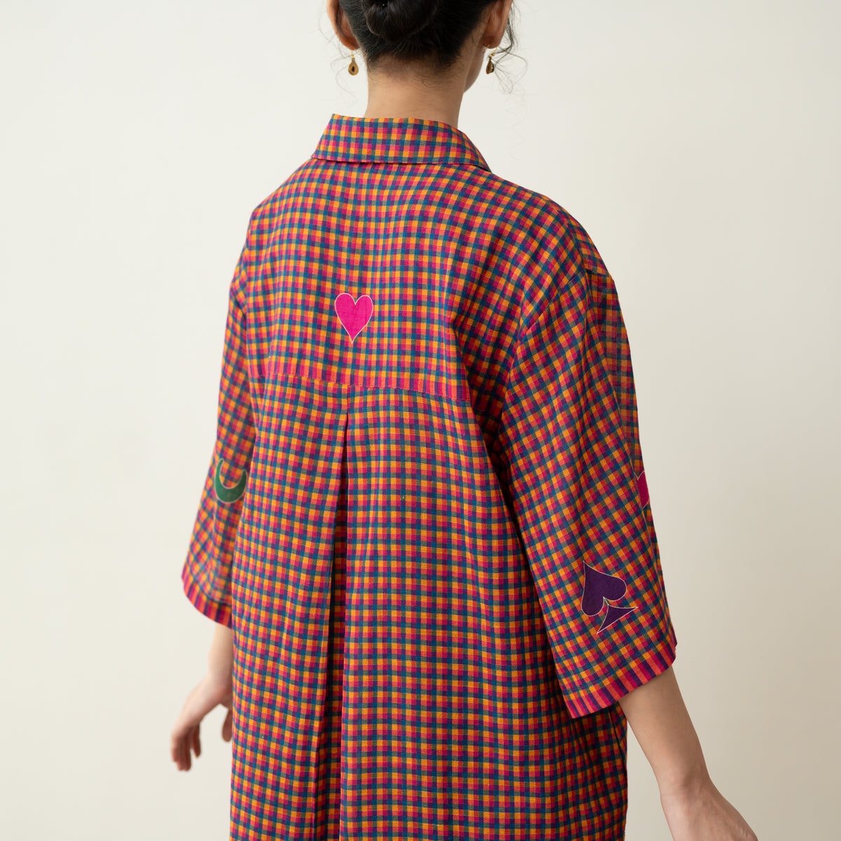 Spade Statement Cotton Slub Kurta - Multicolour