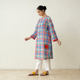 Goodie Goodie Statement Cotton Slub Kurta - Multicolour