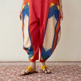Nomad Statement Cotton Slub Jumpsuit - Tomato Red