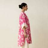 Lovey Dovey Elevated Cotton Slub Kurta - Cassata Pink