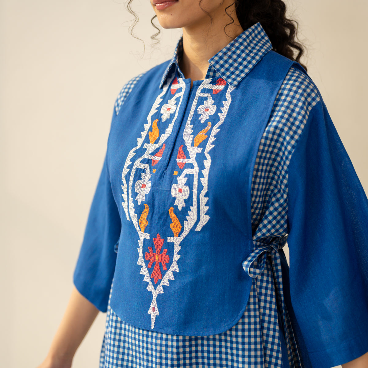 Knot So Basic 3 Piece Cotton Flex Coord Set - Cobalt