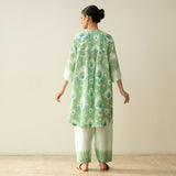 Lovey Dovey Elevated Cotton Slub Coord Set - Mint Mayo
