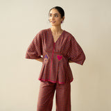 Love Bug Statement Cotton Slub Coord Set - Multicolour