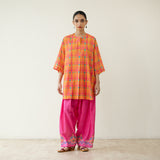Tutti Frutti Embroidered Elevated Cotton Slub Coord Set - Multicolour
