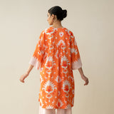 Lovey Dovey Elevated Cotton Slub Kurta - Peachy Peach