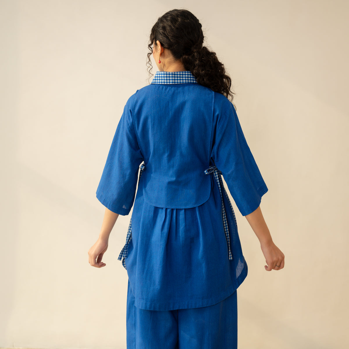Knot So Basic 3 Piece Cotton Flex Coord Set - Cobalt