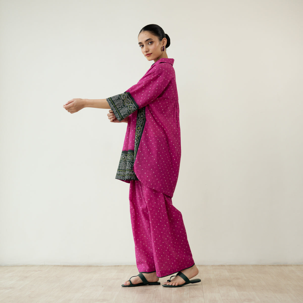 Very Berry Elevated Cotton Slub Coord Set - Berry