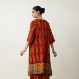 Banno Elevated Cotton Slub Kurta - Brick Red