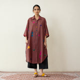 Spade Statement Cotton Slub Kurta - Multicolour