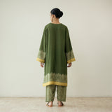 Mastani Elevated Cotton Slub Salwar Set - Heena Green
