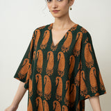 Banno Elevated Cotton Slub Kurta - Bottle Green