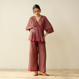 Love Bug Statement Cotton Slub Coord Set - Multicolour