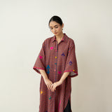 Spade Statement Cotton Slub Kurta - Multicolour