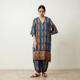 Banno Elevated Cotton Slub Kurta - Midnight Blue