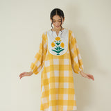 Old School Slub Cotton Kurta - Mango Yellow