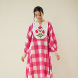 Old School Slub Cotton Kurta - Rose Pink