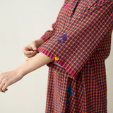 Spade Statement Cotton Slub Kurta - Multicolour