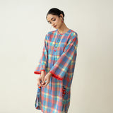 Goodie Goodie Statement Cotton Slub Kurta - Multicolour