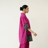 Very Berry Elevated Cotton Slub Coord Set - Berry