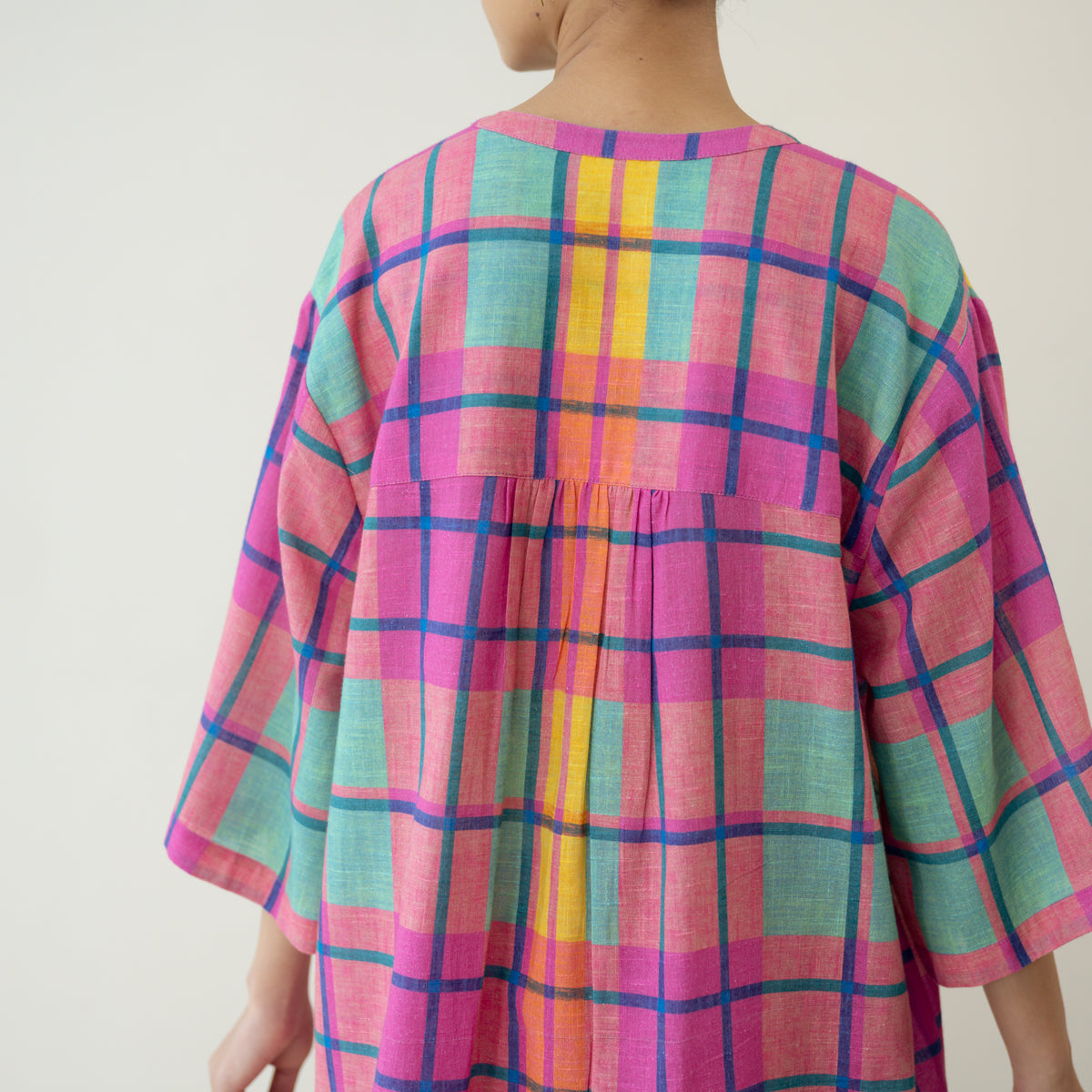 Bubblegum Embroidered Elevated Cotton Slub Coord Set - Multicolour