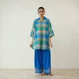 Lemon Drop Embroidered Elevated Cotton Slub Coord Set - Multicolour