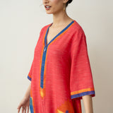 Nomad Statement Cotton Slub Jumpsuit - Tomato Red