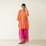 Tutti Frutti Embroidered Elevated Cotton Slub Coord Set - Multicolour