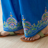 Lemon Drop Embroidered Elevated Cotton Slub Coord Set - Multicolour