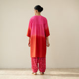 Jelly Belly Elevated Kurta Set - Red & Pink