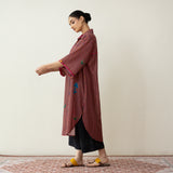 Spade Statement Cotton Slub Kurta - Multicolour