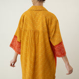 Khatta Meetha Elevated Coord Set - Turmeric Yellow & Rust