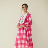 Old School Slub Cotton Kurta - Rose Pink