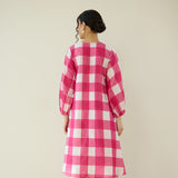 Old School Slub Cotton Kurta - Rose Pink