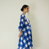 Old School Slub Cotton Kurta - Classic Indigo