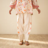 Chaman Gota Details Festive Salwar Cotton Slub Coord Set - Multicolour