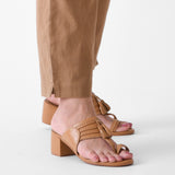 Coffee Brown Cotton AMPM Pants