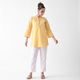 White Cotton AMPM Pants