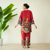 Neerja Modal Everyday Coord Set - Sindoori Laal