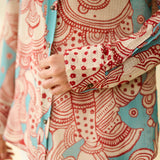 Raga Kota Doria Cotton Shirt - Turquoise