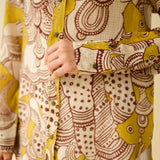 Raga Kota Doria Cotton Shirt - Yellow