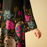 Lily Modal Hand Embroidered Coord Set - Black