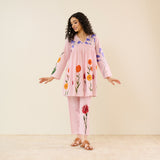 At The Florist's Cotton Co-ord Set - Pink