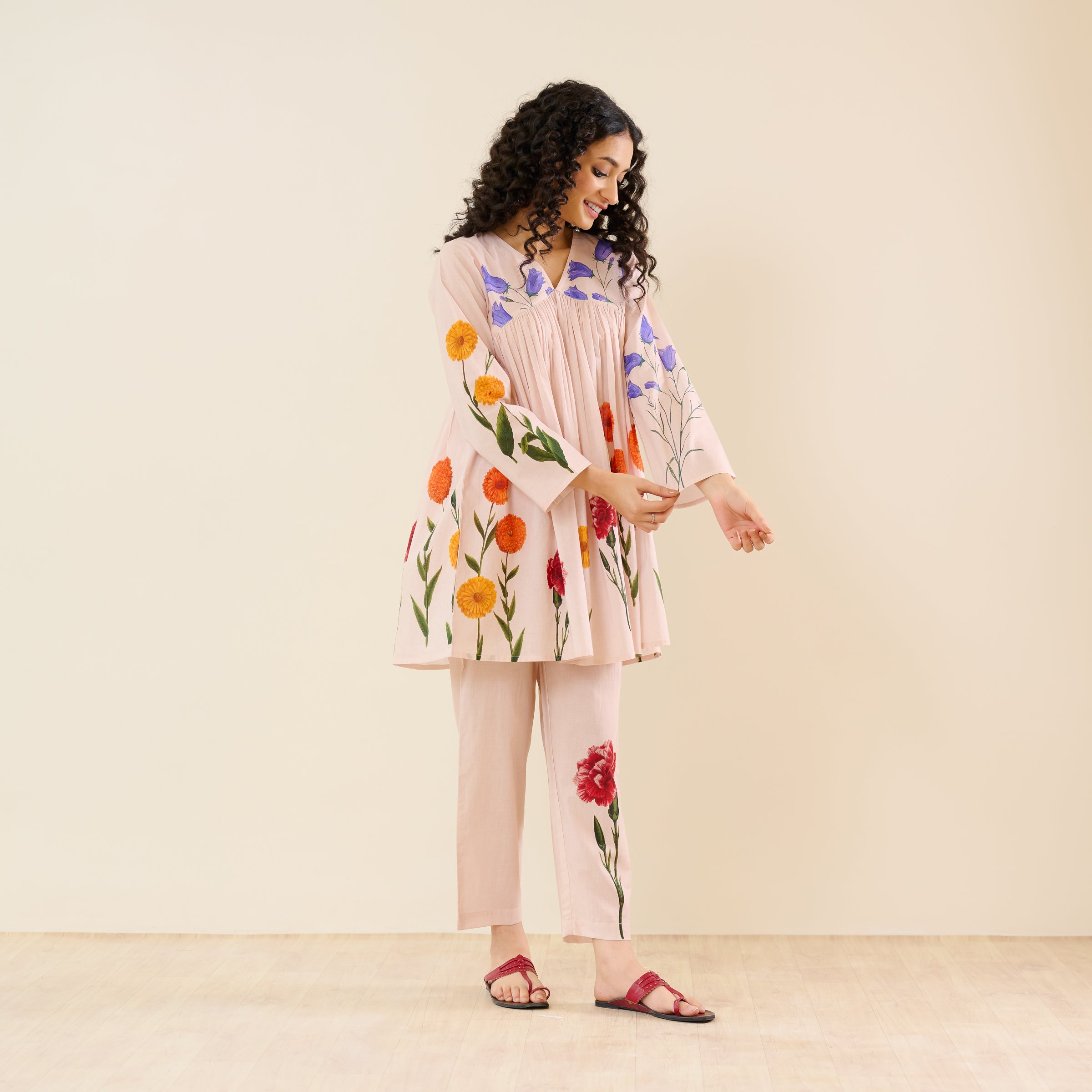 At The Florist's Cotton Co-ord Set - Off White