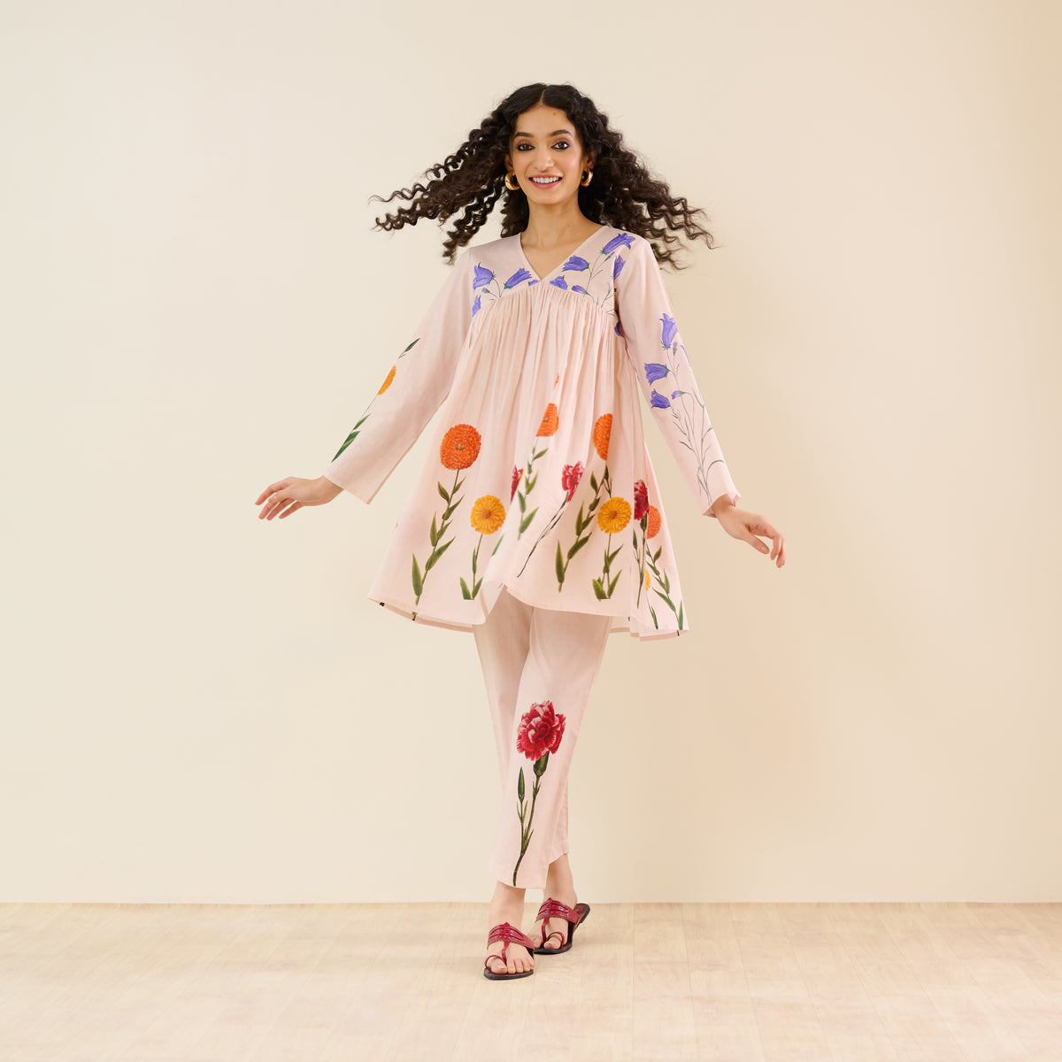 At The Florist's Cotton Co-ord Set - Off White