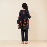 At The Florist's Cotton Co-ord Set - Black