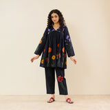 At The Florist's Cotton Co-ord Set - Black