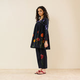 At The Florist's Cotton Co-ord Set - Black